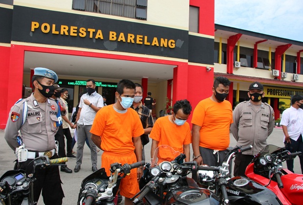 Polsek Sagulung Kota Batam Ungkap Tindak Pidana Pencurian 40 Sepeda Motor